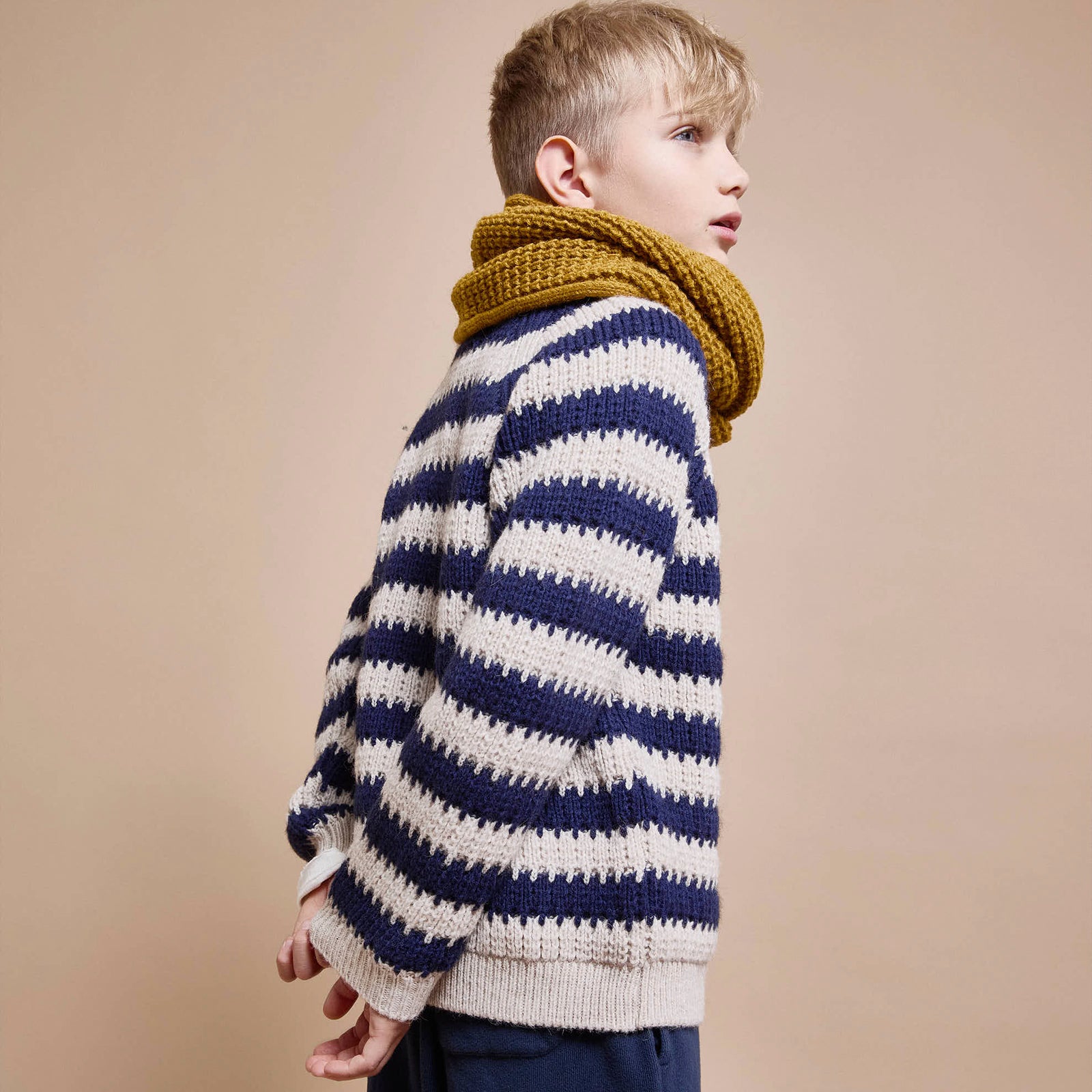 Strickpullover Stripes Navy