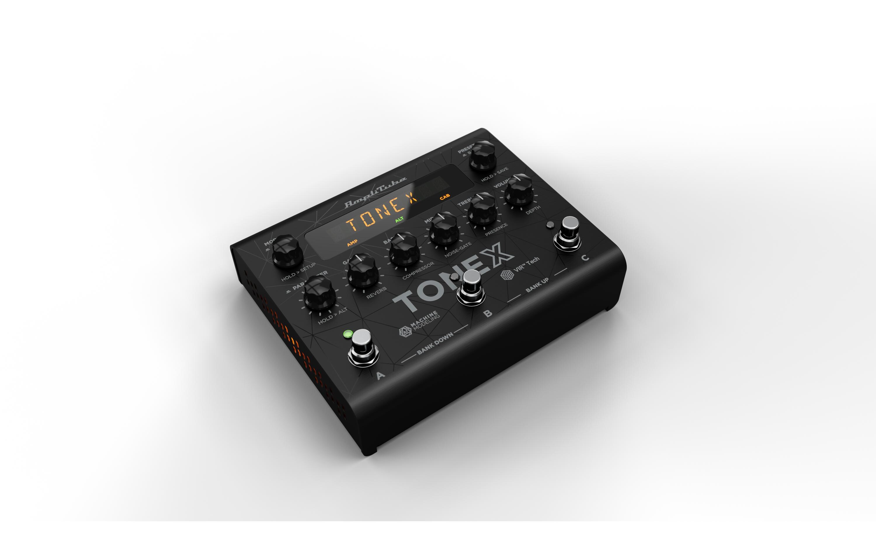 Pedal ToneX<br>KI-maschinenmodellierte Töne live auf der Bühne