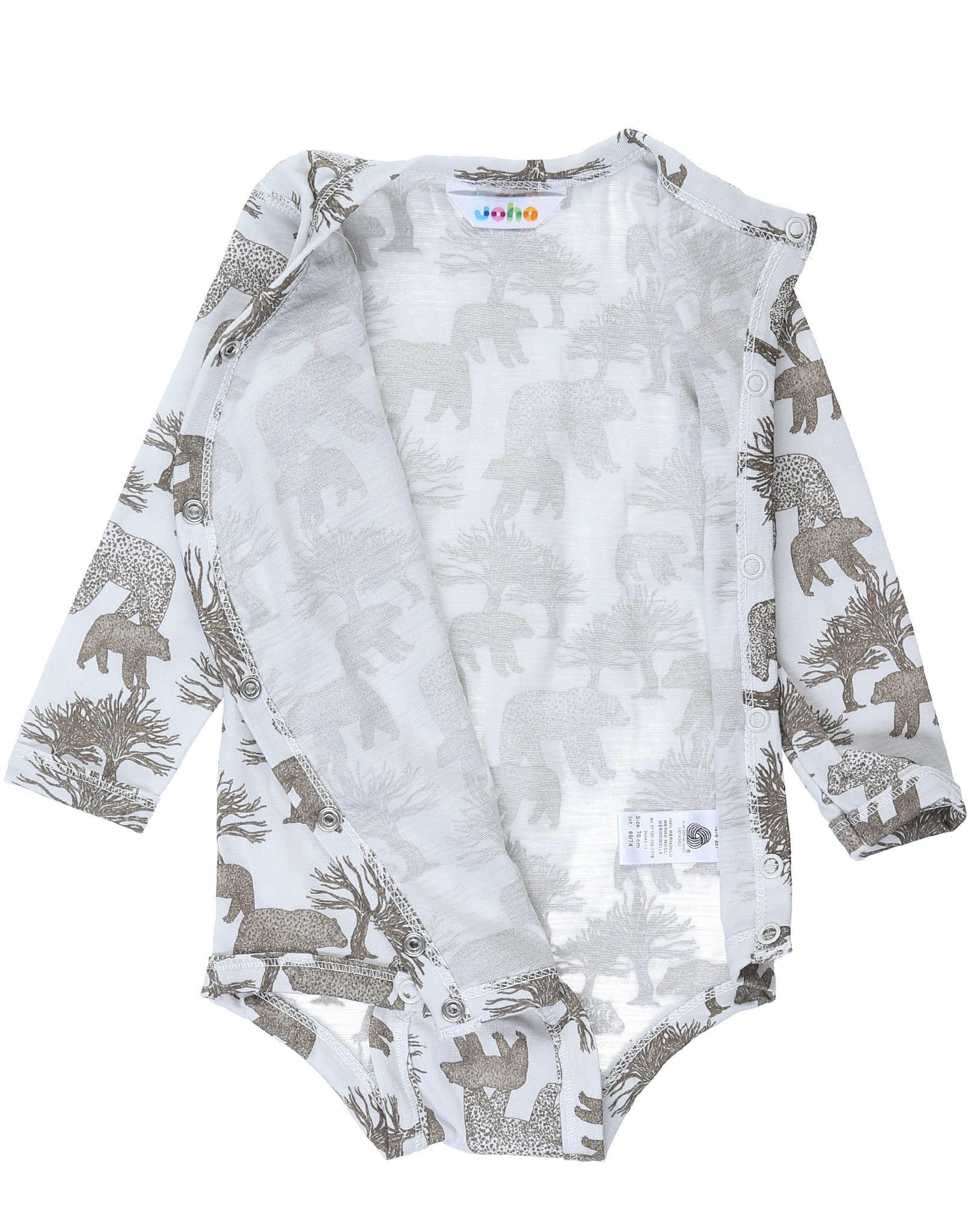 Wickel-Langarmbody 4042 LEOBEAR AOP in sand