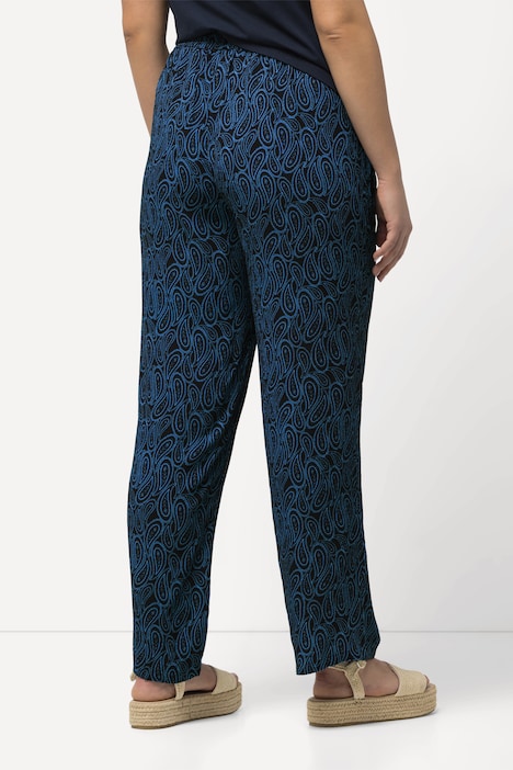 Schlupfhose Rose, gemustert, Elastikbund