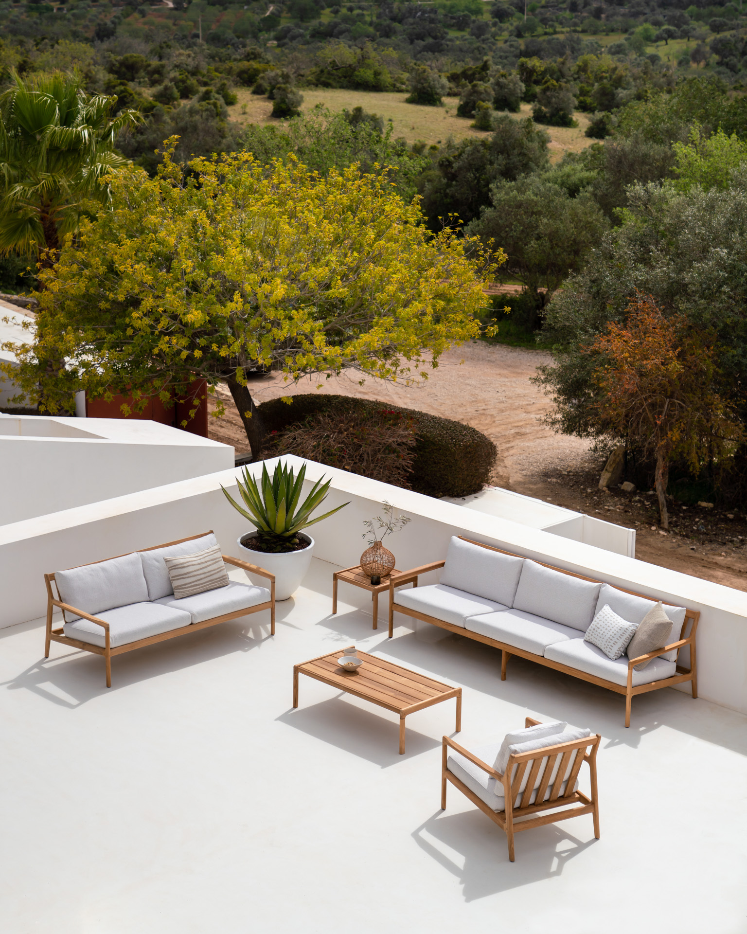 Teak Jack sofa 265 - outdoor - mocha