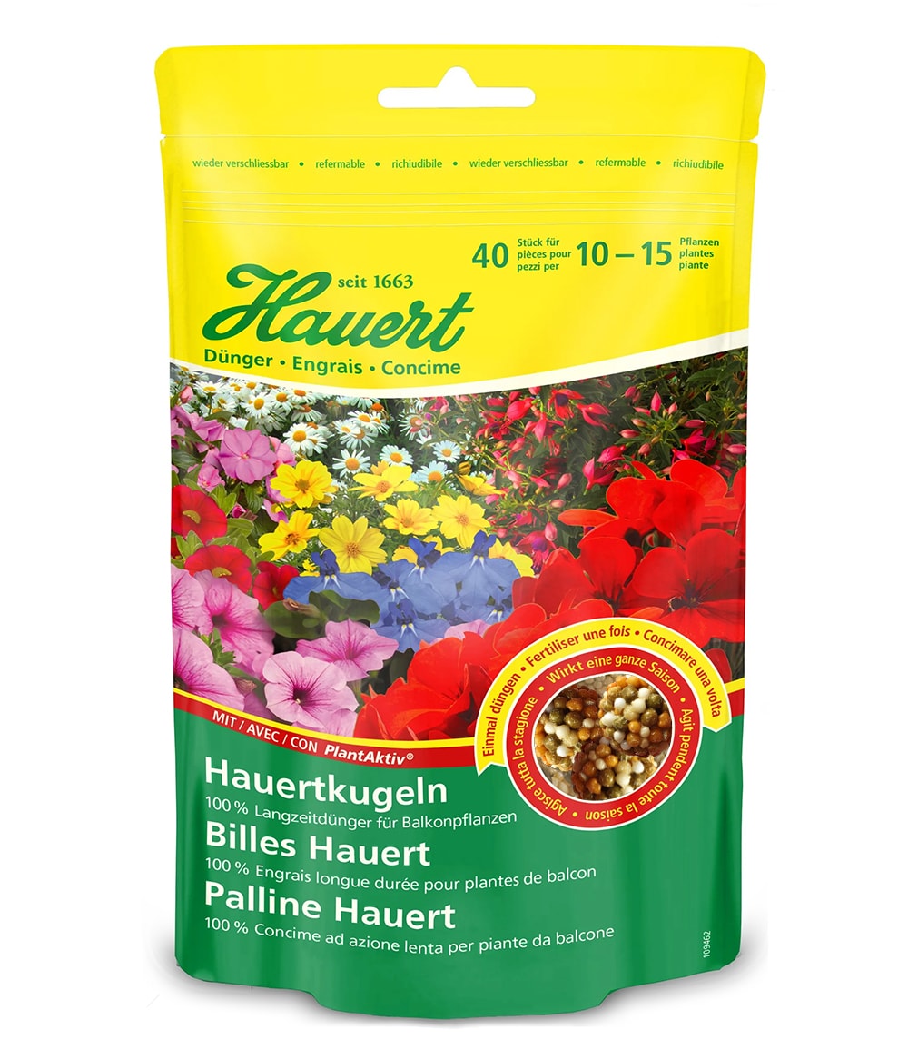 40 Langzeitdünger-Kugeln für Balkon & Terrasse