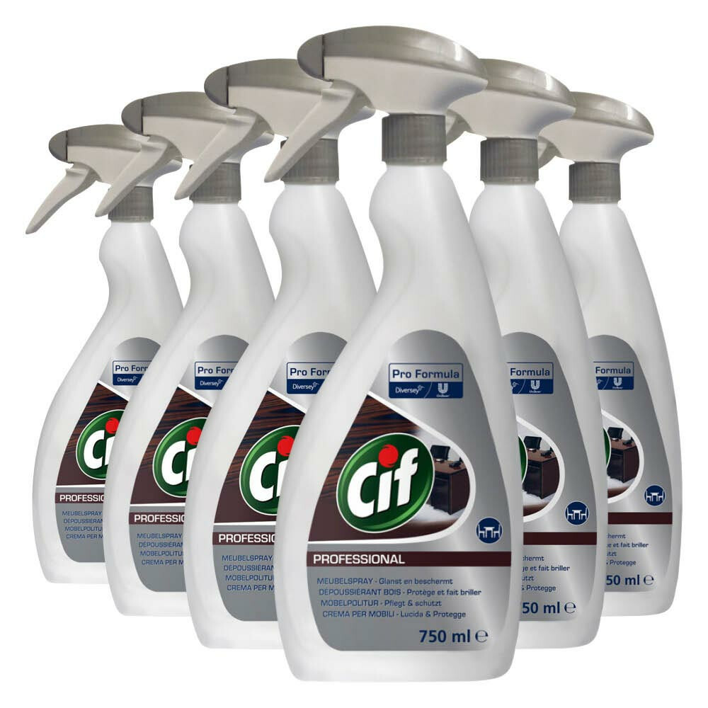 6x Cif Professional MeubelsprayPro Formula750 ml