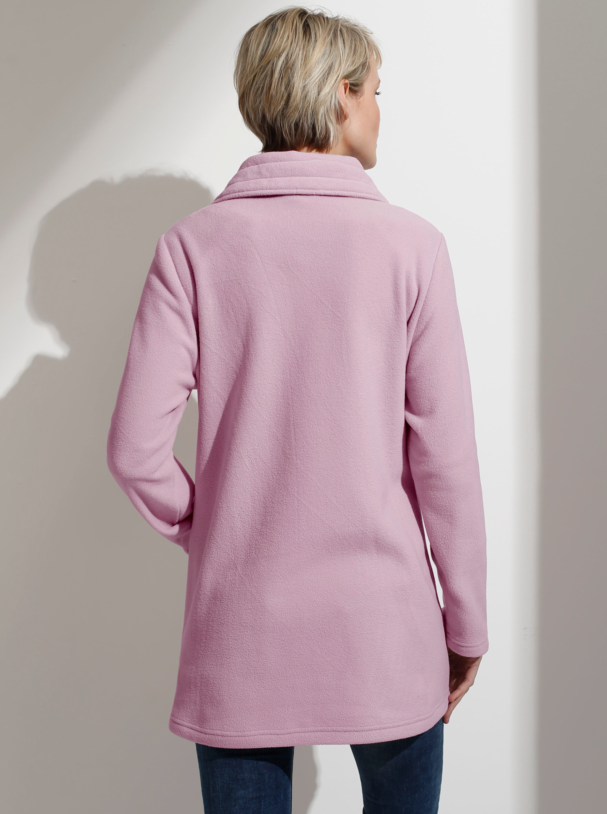 Fleecejacke mit 2-Wege-Reißverschluss