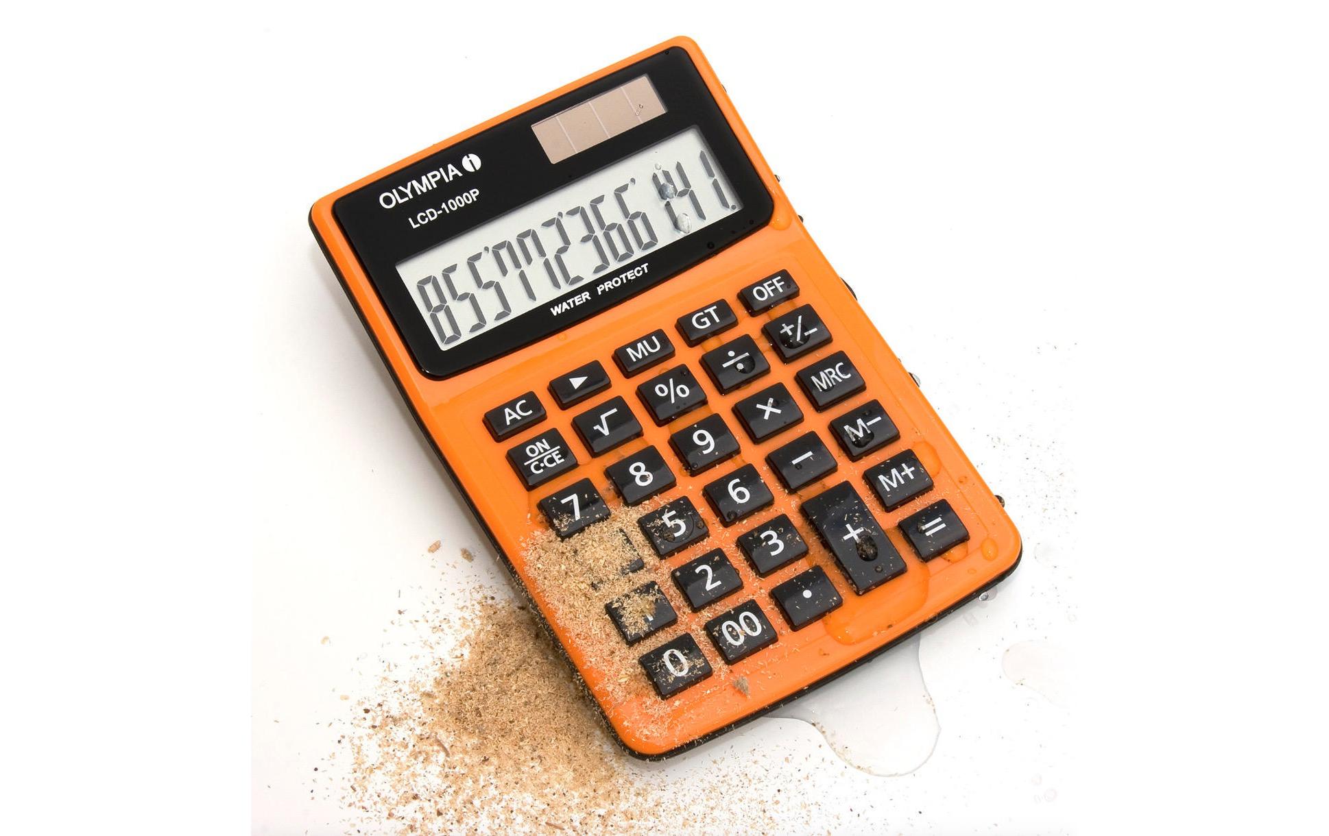 Taschenrechner LCD 1000PBatterie- und solarbetriebener Tischrechner