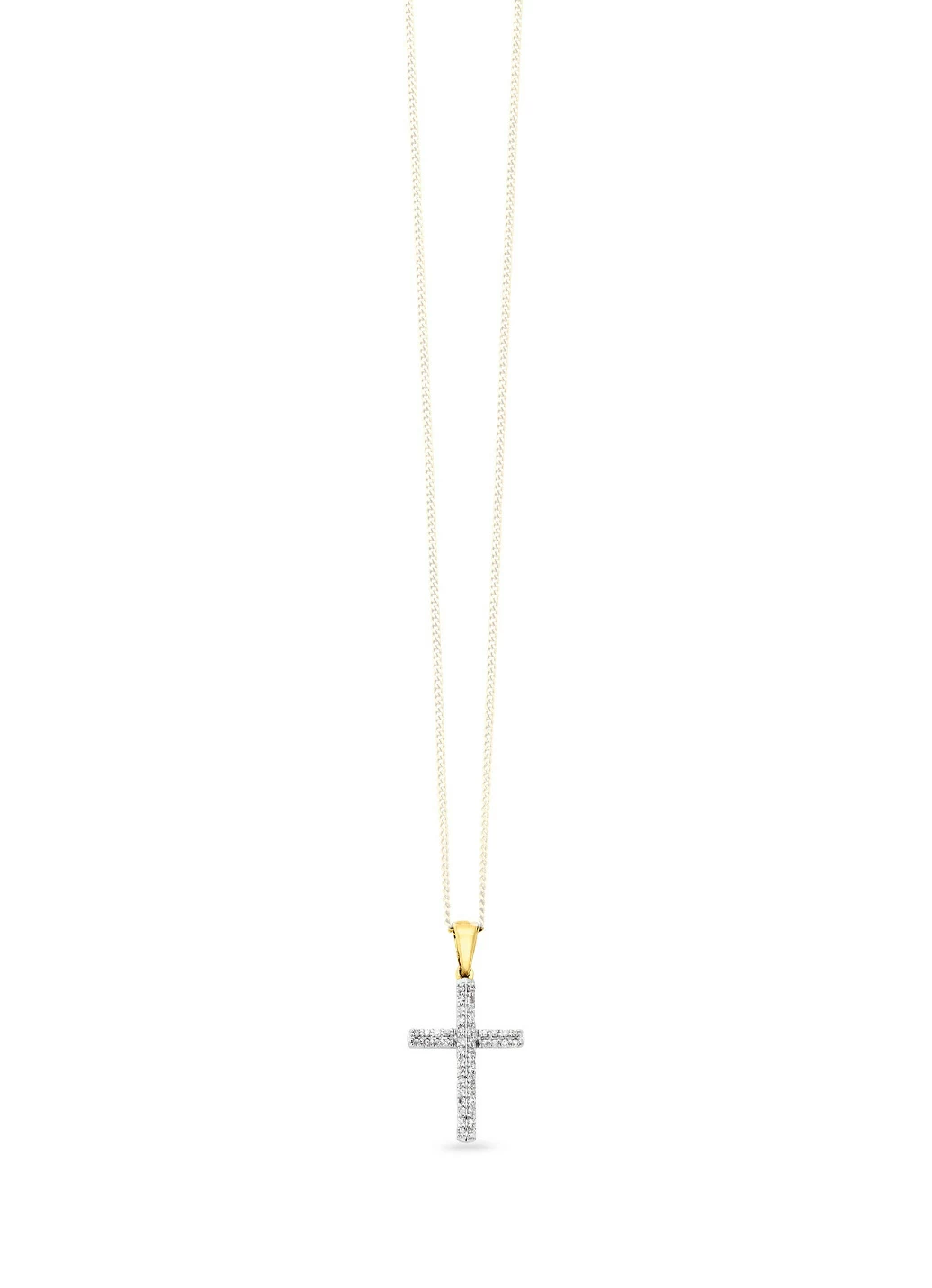 Kreuz-Anhänger mit Diamanten