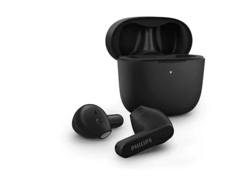 Philips True Wireless In-Ear-Kopfhörer TAT2236BK/00 Schwarz True Wireless Kopfhörer mit schlankem Gehäuse und bequemer Passform