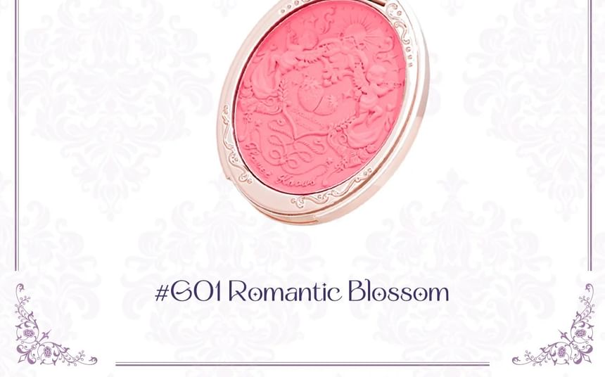 Flower Knows - Violet Strawberry Rococo Embossed Blush - G01