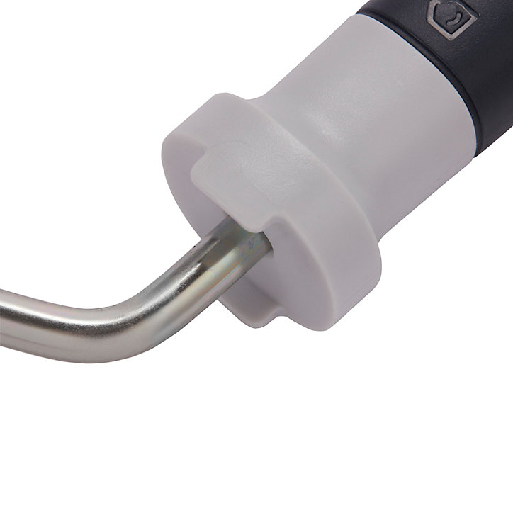 Monture pour rouleau GoodHome acier gris L.180 x Ø.8 mm