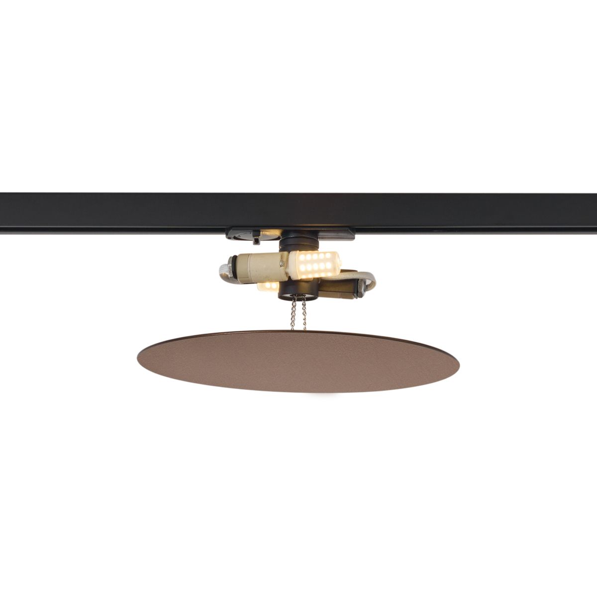 Moderne plafondlamp brons voor railsysteem 1-fase 2-lichts - Iconic Pulley