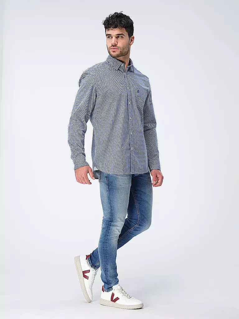MARC O'POLO Hemd Regular Fit blau