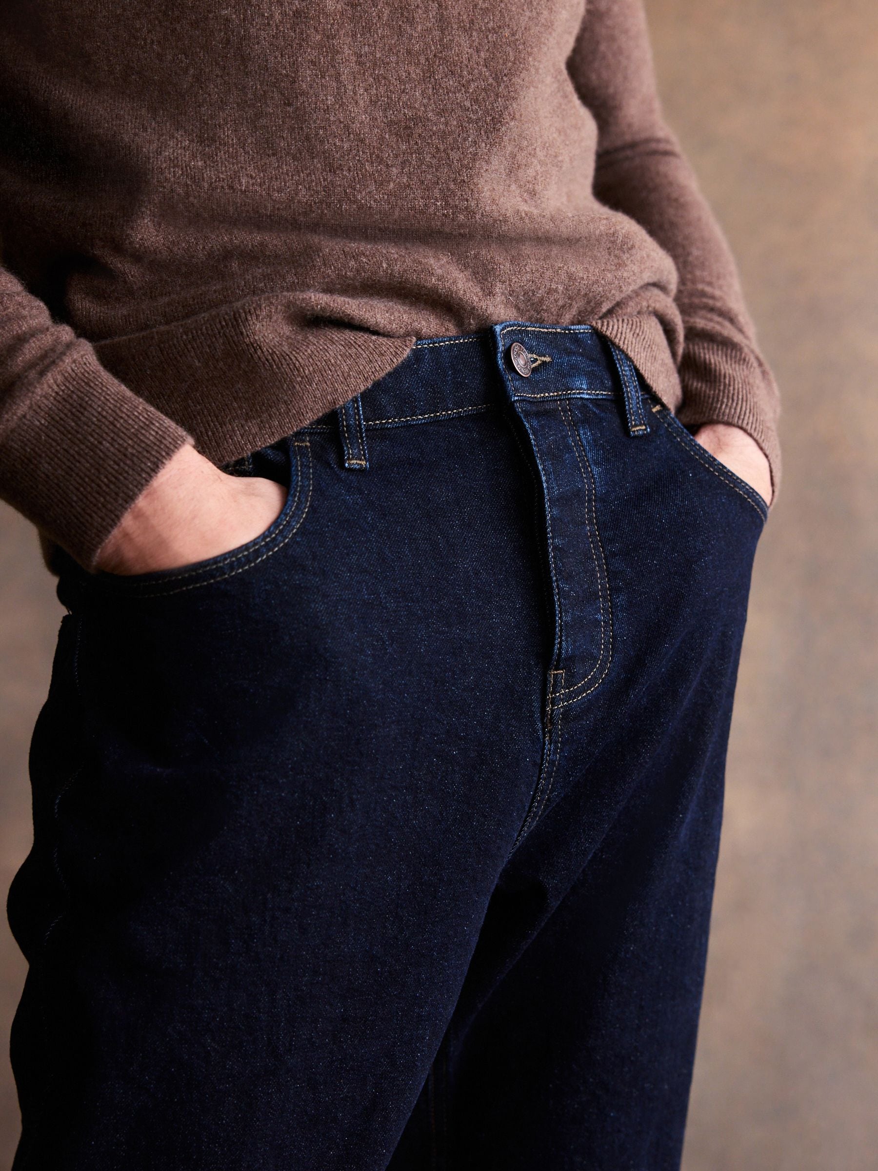 Donker indigo met wassing - Bootcut - Vintage wash denim jeans