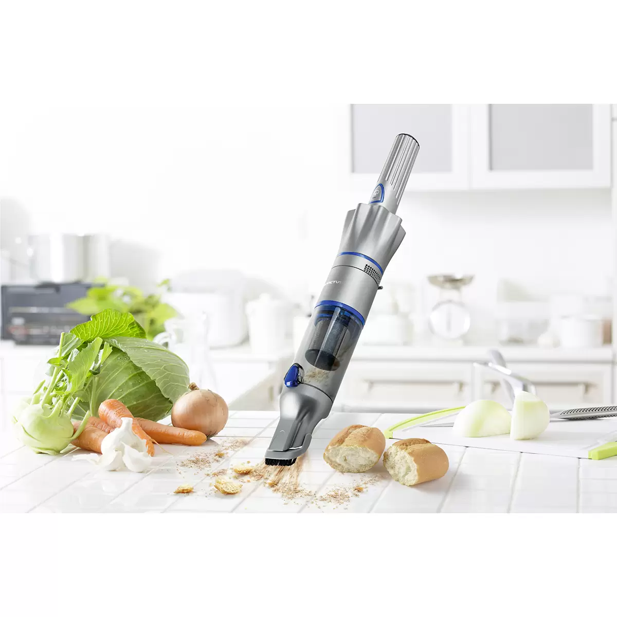 Akkustaubsager Genius INVICTUS ONE 2.0 blau,silber