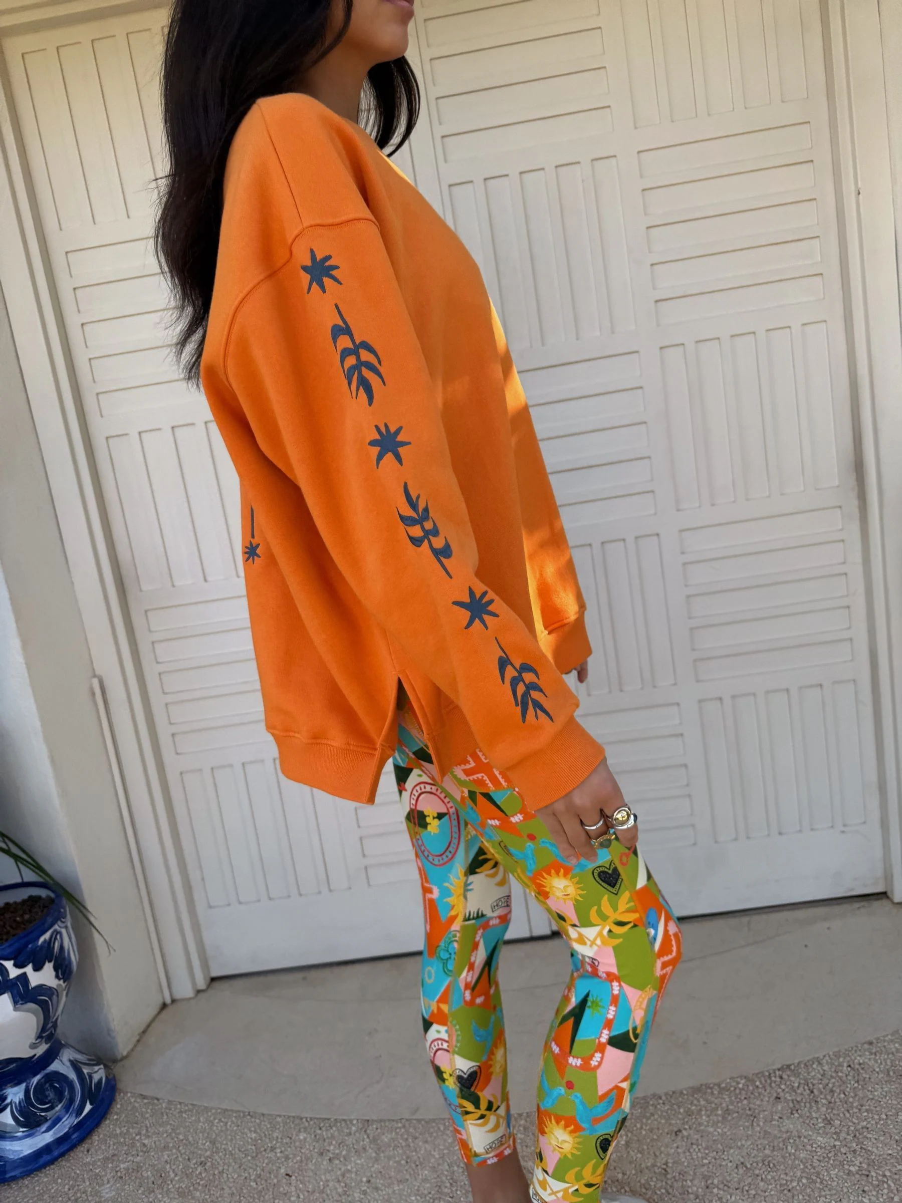 Oranje - Never Fully Dressed Embroidered Sweatshirt