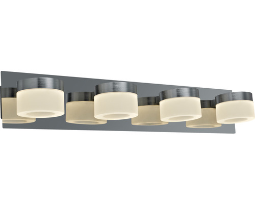 LED FLAIR wandlamp, 4-lichts, 4 x 630 lm, 3000 K, H x B 10 x 58 cm, Kynosura chroom