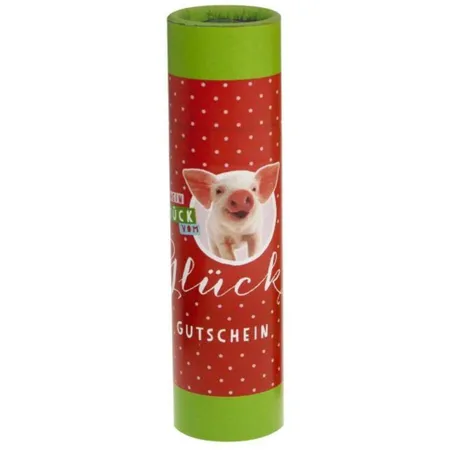 Trendhaus Gutscheinrolle Stück vom Glück, 1 Stück, sortiert