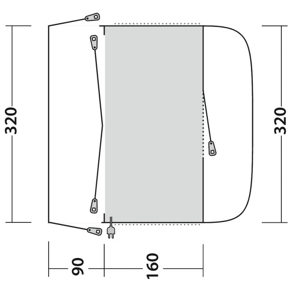 Outwell - Fresno - Auvent camping-car