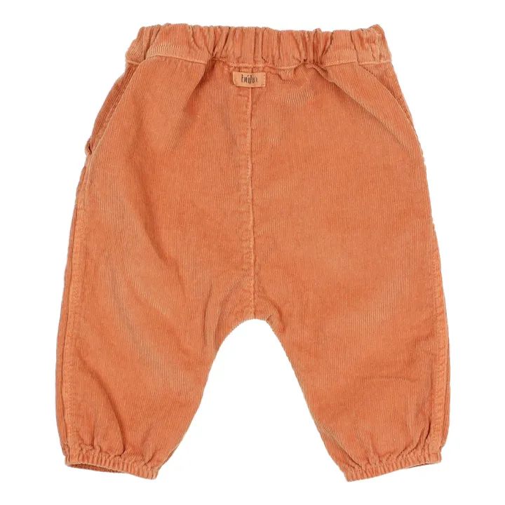 Búho Pantalon Velours Milleraies Poches | Rouille