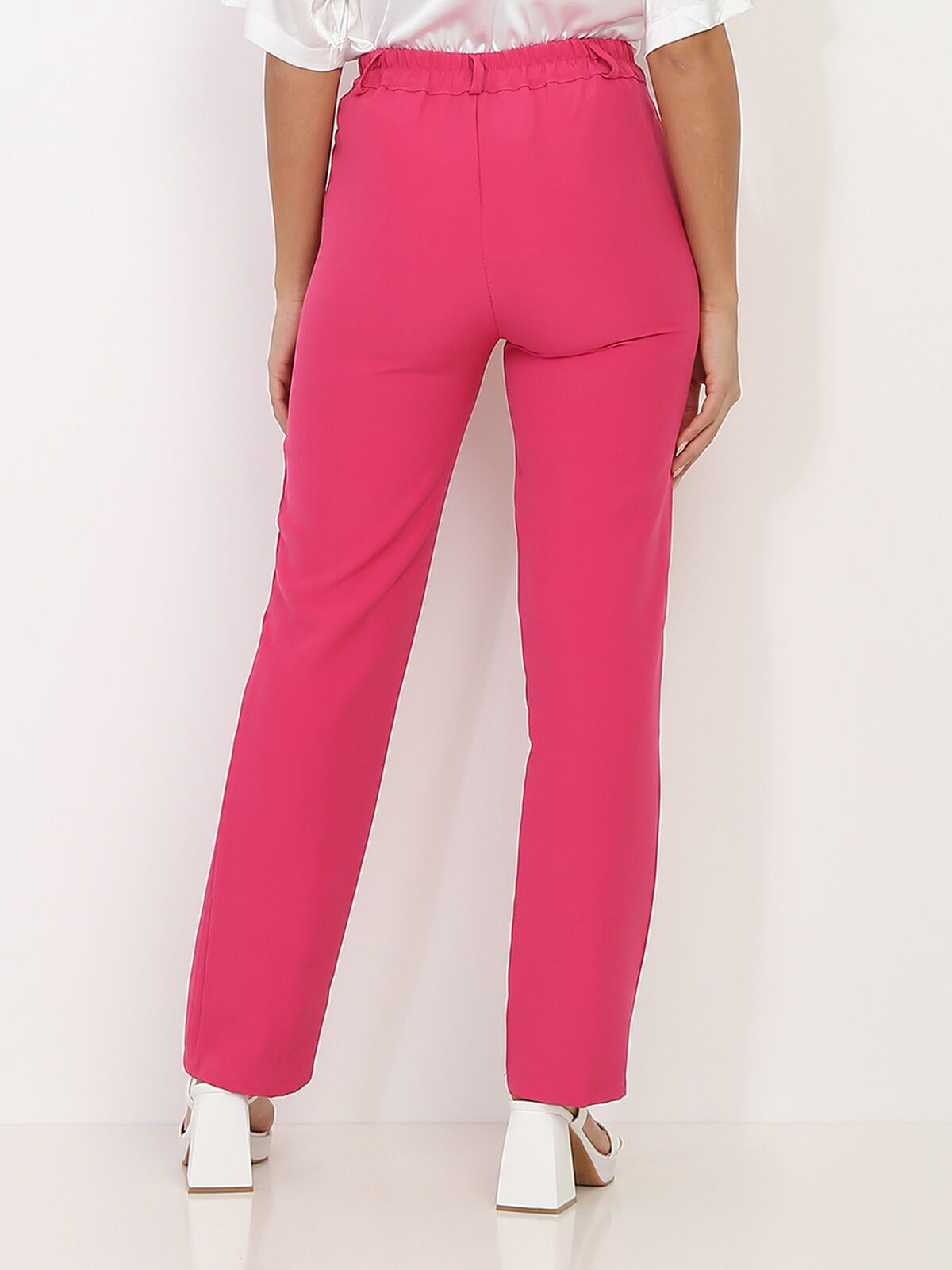 Pantalon de costume droit- Fuchsia