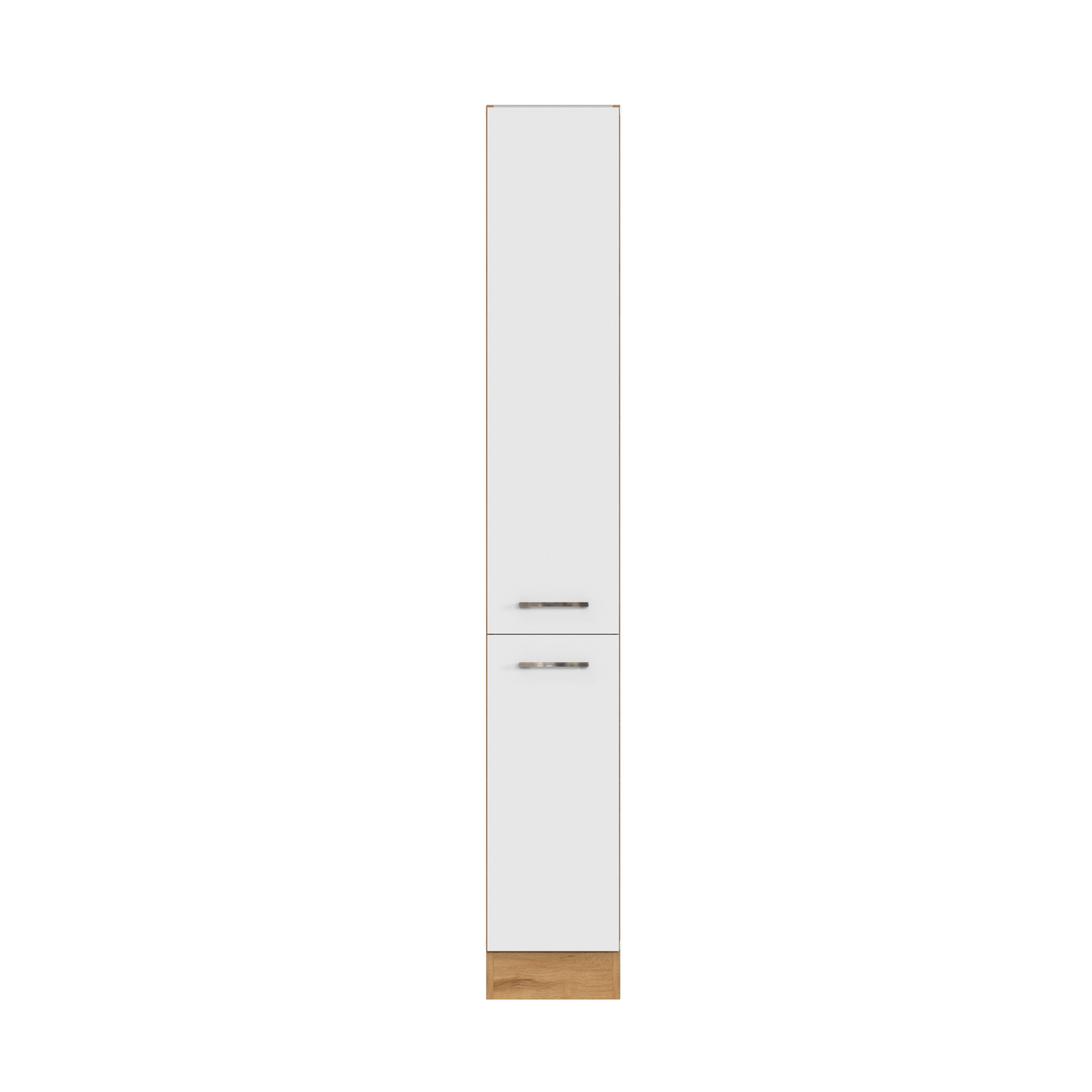 Apothekerschrank SORRENTO - weiß - Wotan Eiche - 30 cm