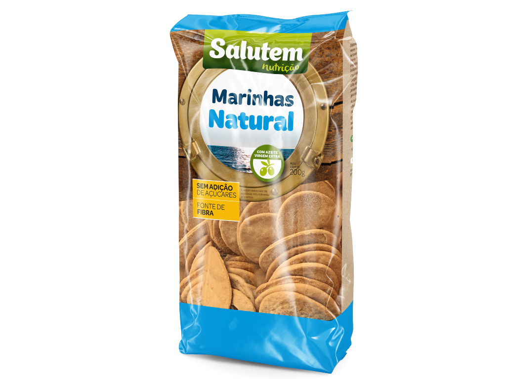 BOLACHAS SALUTEM MARINHAS NATURAIS 200G