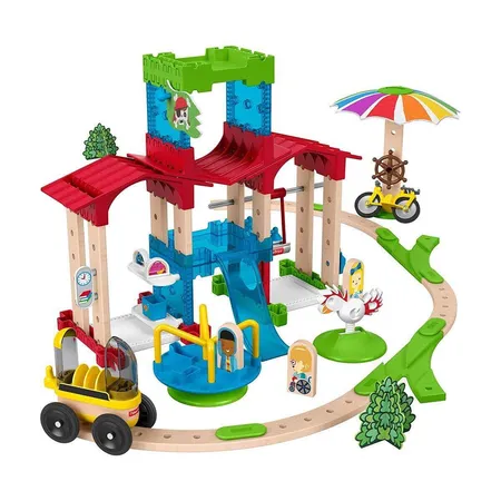 Fisher-Price Wunder Werker Schule mit Spielplatz, Baukasten