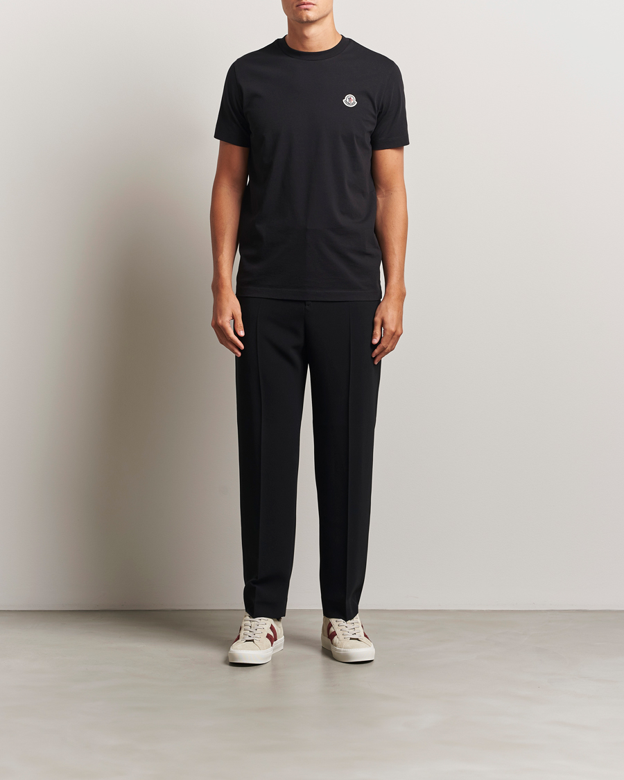 Moncler 3-Pack Logo T-Shirt Black