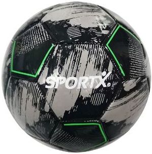 SportX - Mini Voetbal - Grijs-Zwart - PVC