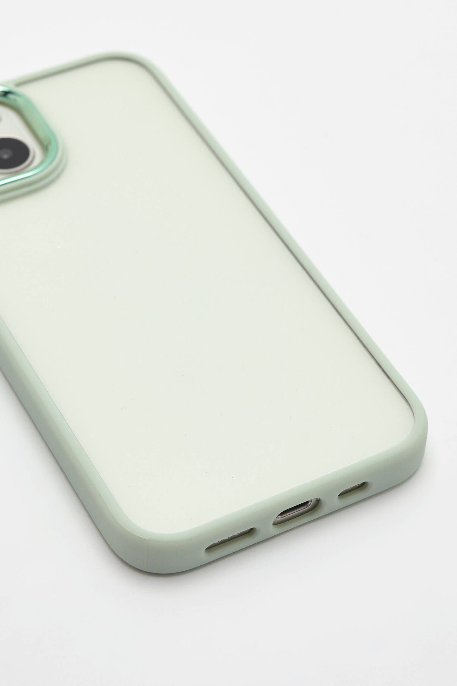 CAPA TRANSPARENTE PARA IPHONE - VERDE