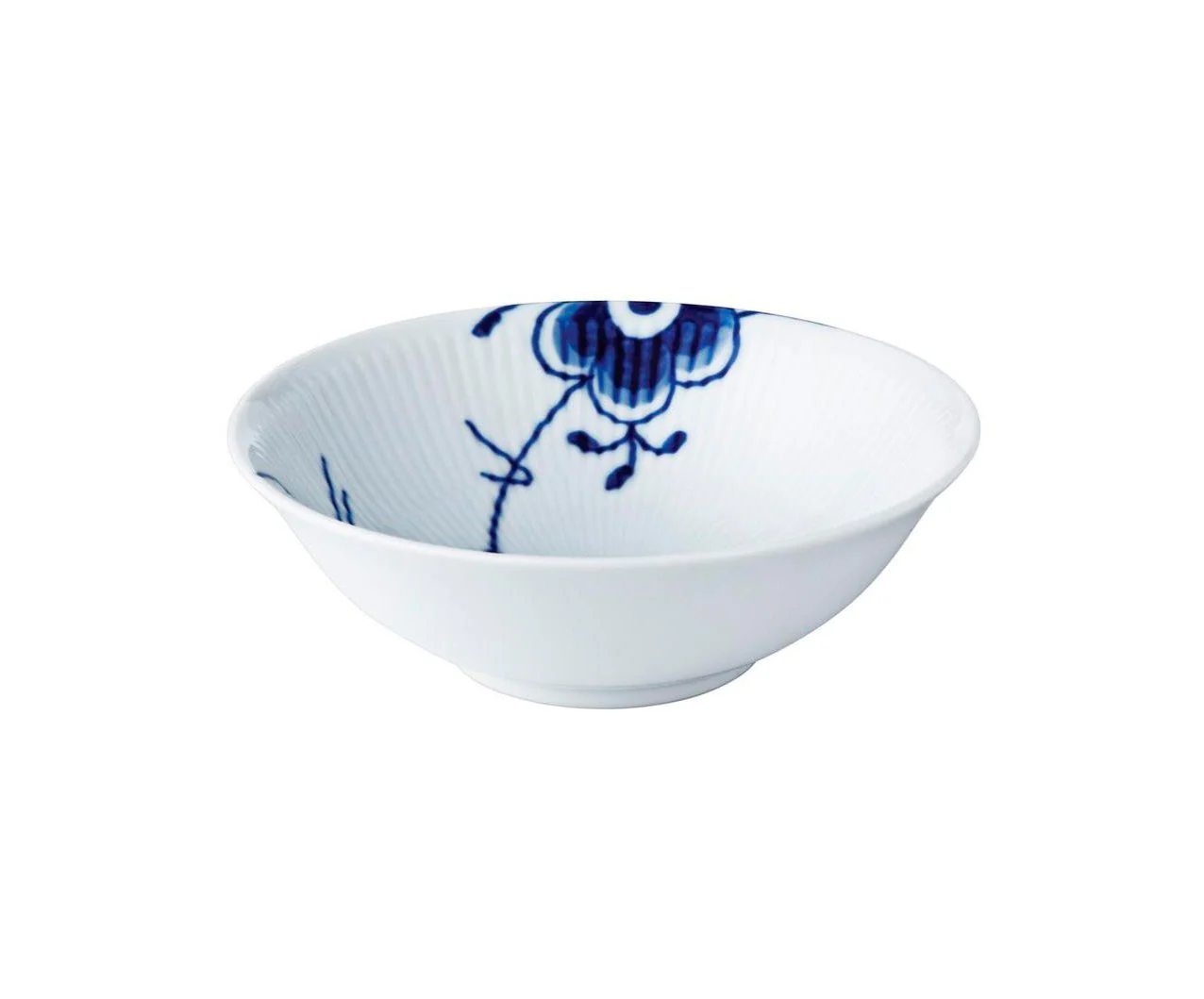 Royal Copenhagen  Blå Mega riflet skål - 35 cl.