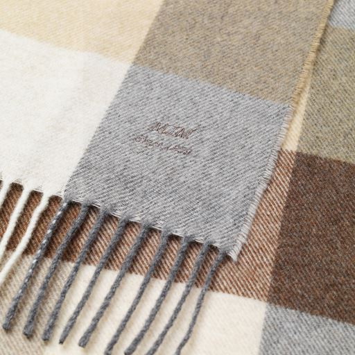 MJM Alma Halstørklæde, Beige Check