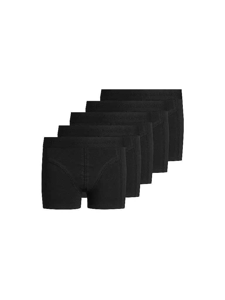 JACK & JONES Jungen 5er-Pkg Boxershorts schwarz