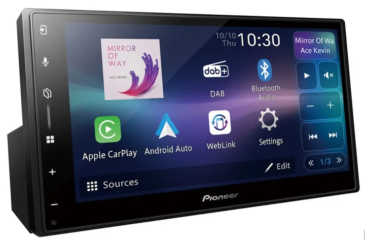 Pioneer SPH-DA77DAB Bilradio Trådløs Apple CarPlay / Android Auto, DAB Radio og Bluetooth