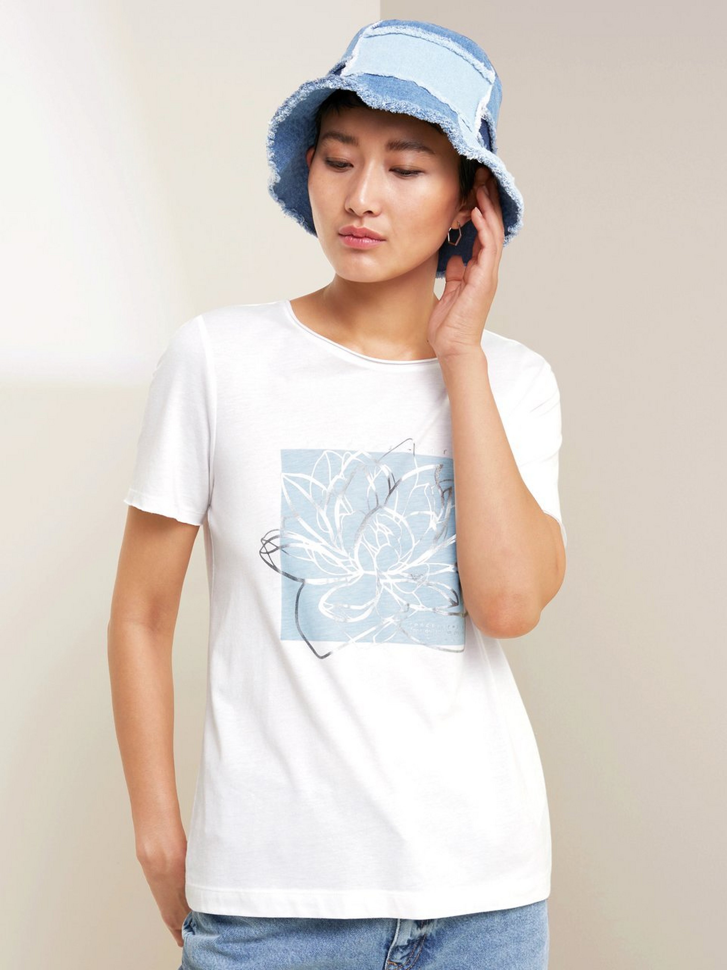 Rundhals-Shirt