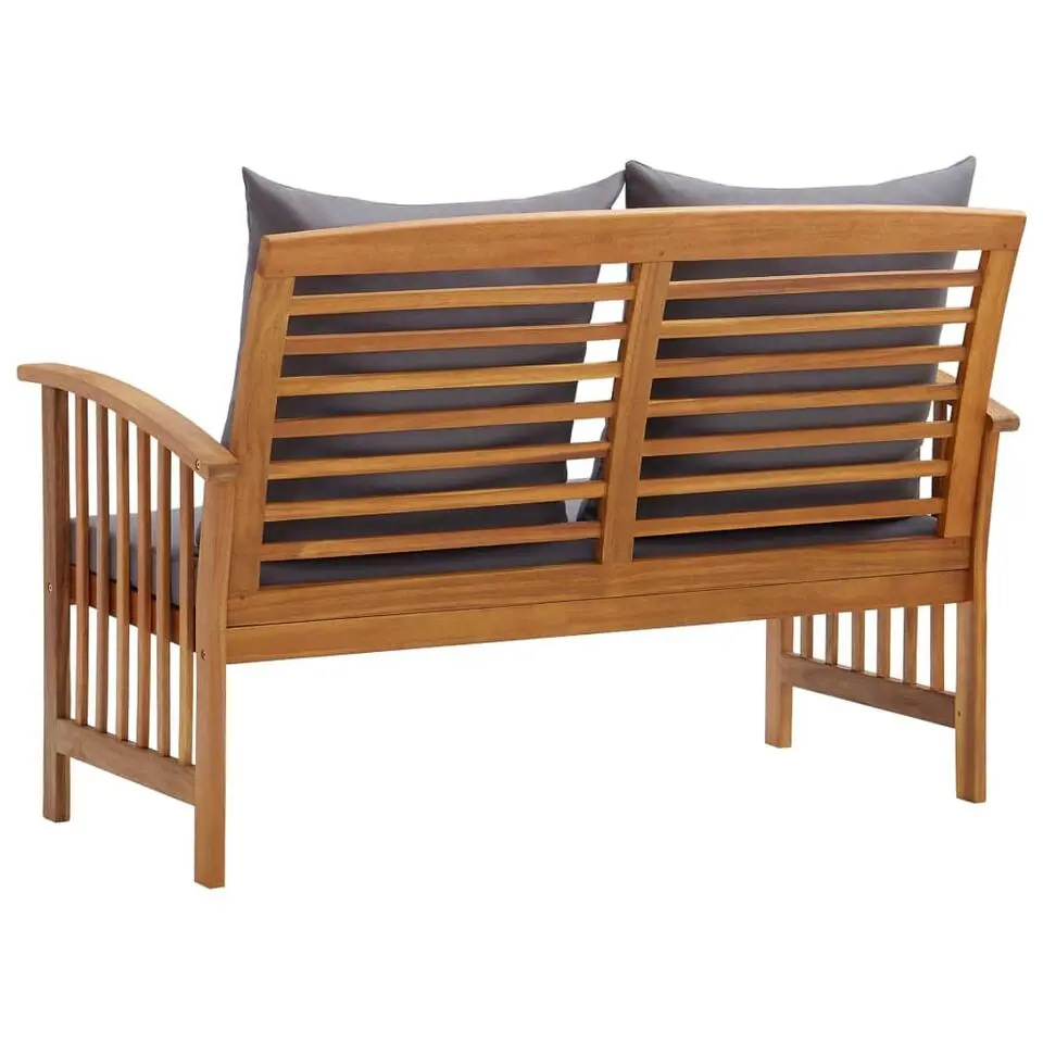 vidaXL - Tuinbank - Grijs - Hout