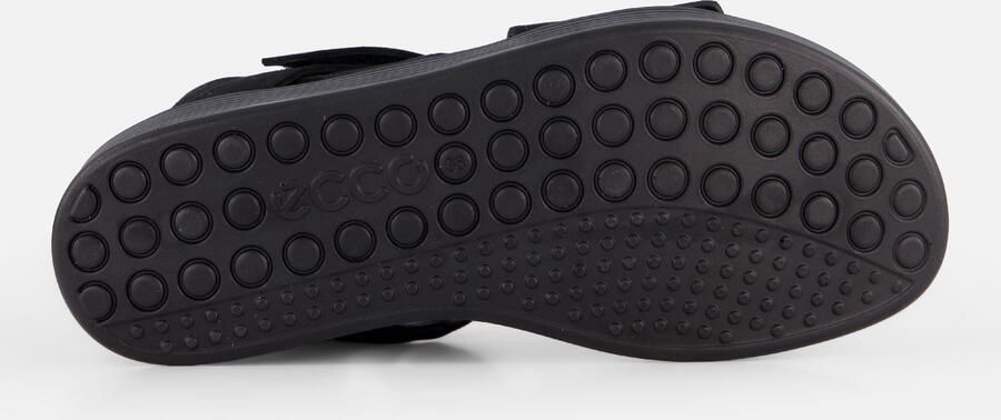 ECCO Soft Sandalen zwart Leer