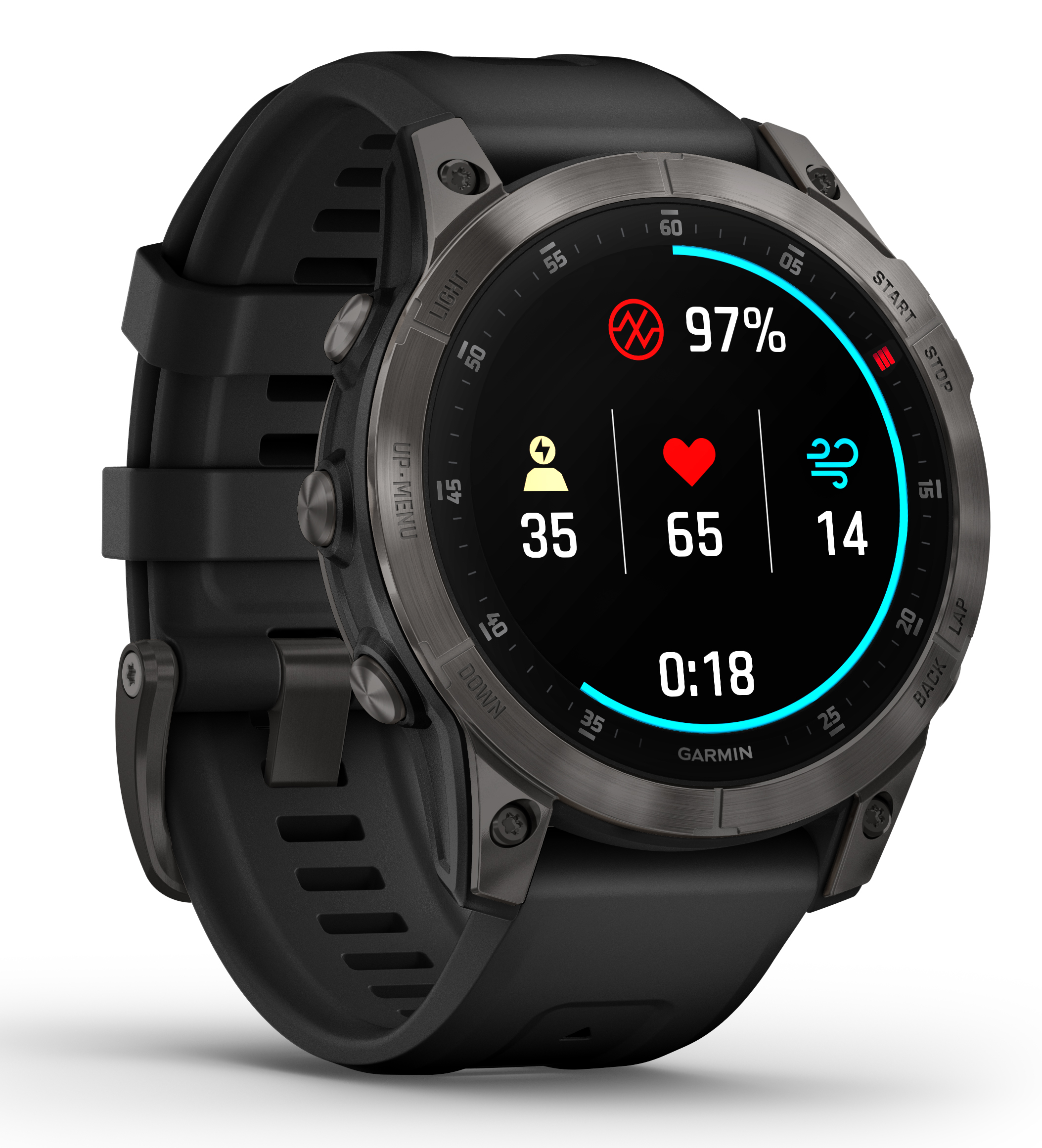 Epix Gen 2 Sapphire Black Titanium w/Black Band