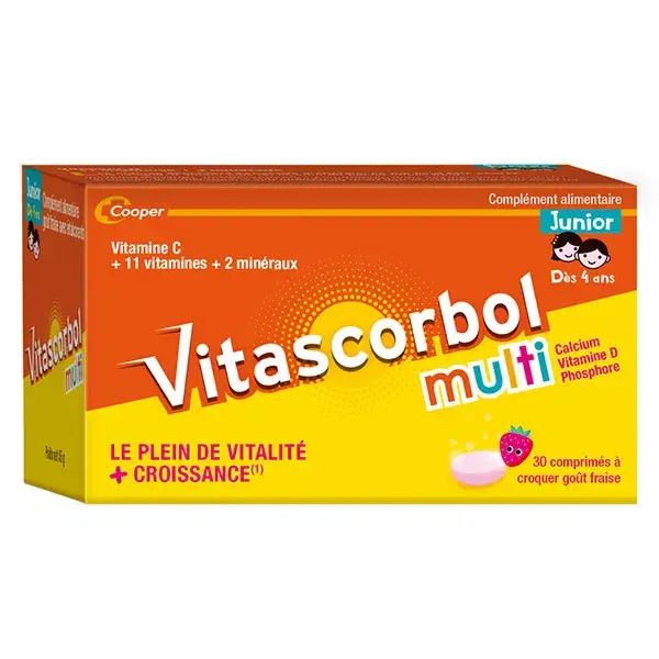 Vitascorbol Multi Junior 30 comprimidos