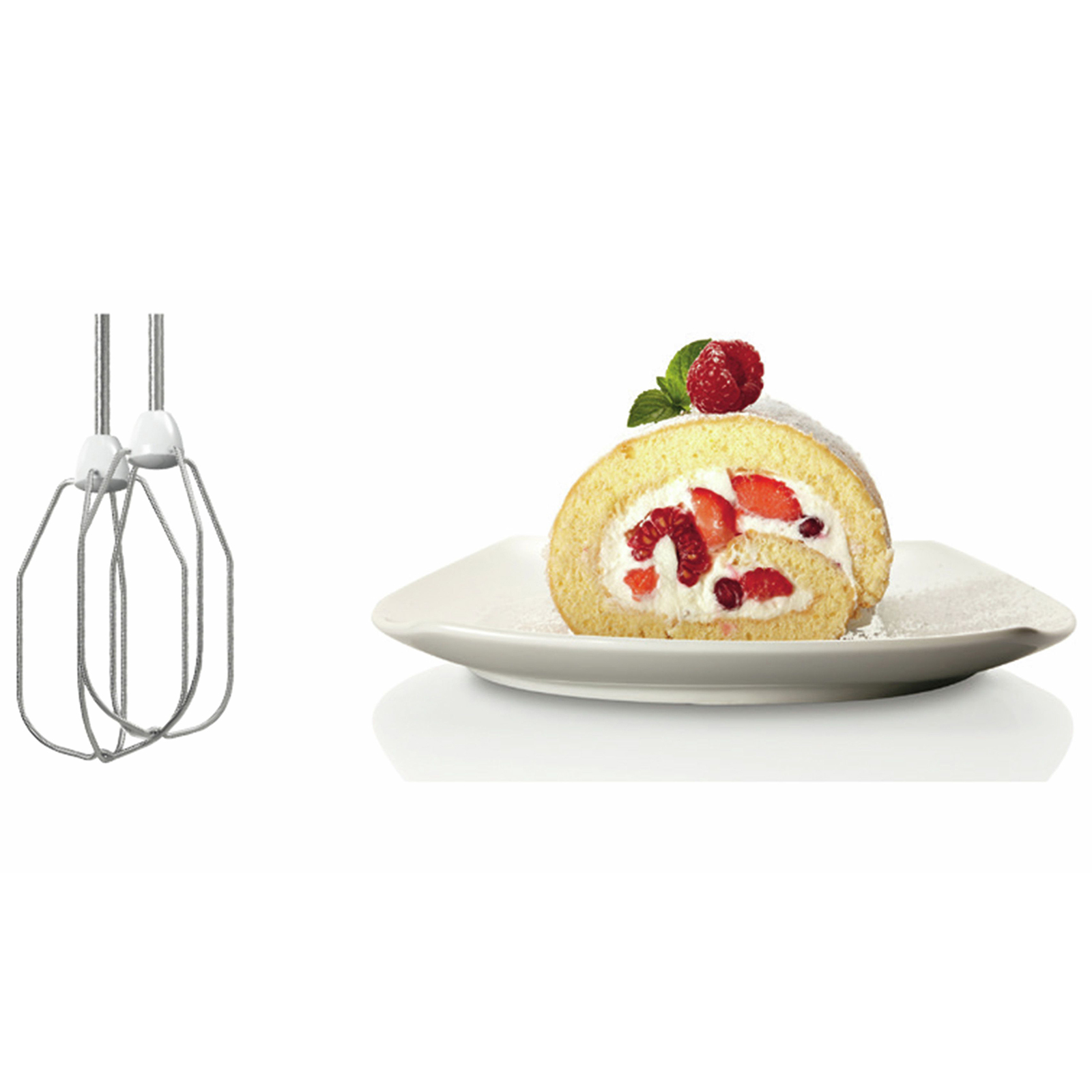 BOSCH Handmixer MFQ2210P - weiß-pink - Kunststoff - 4 Stufen