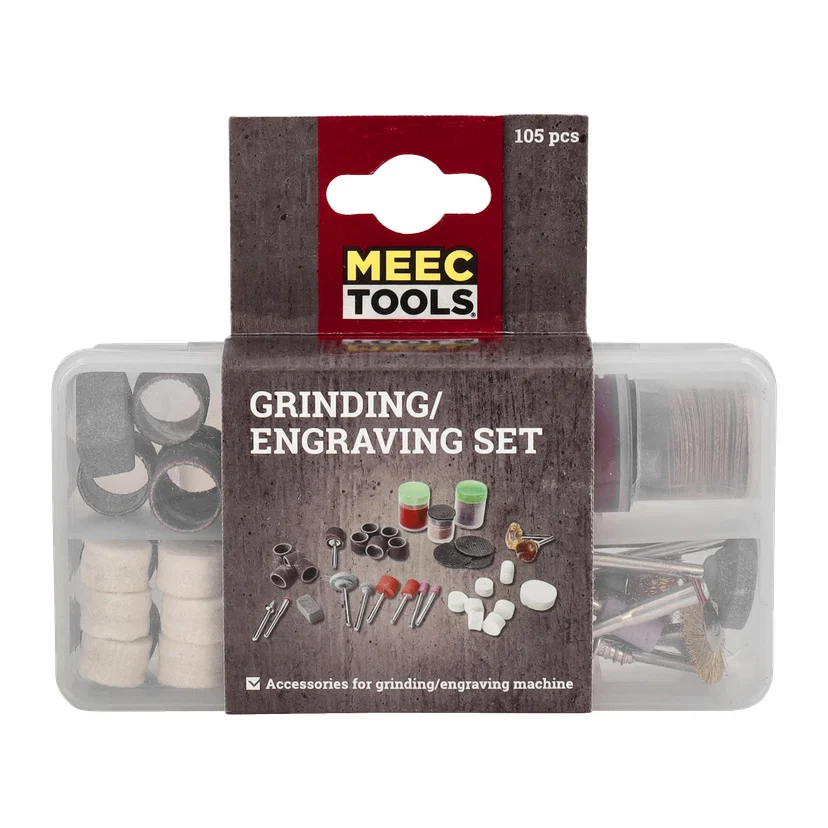 Slipe-/graveringssett 105 deler