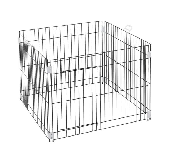 Metalburpen til hvalpetræning 80x80x62 cm