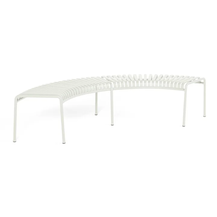 HAY - Palissade Park Bench inkl. Mittelfuss, cremeweiss