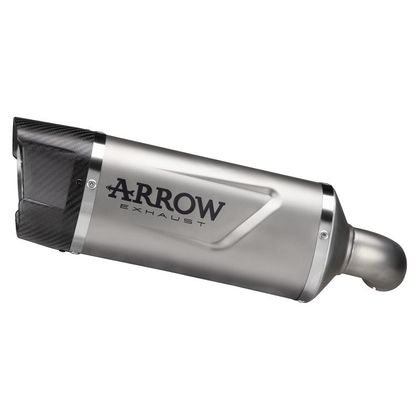 Silencieux Arrow indy race titane embout carbone - Gris