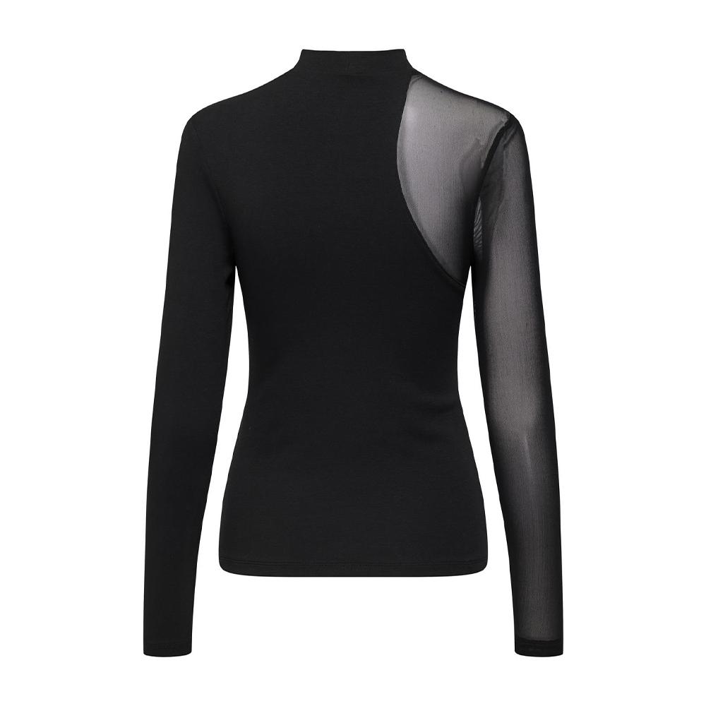 Only T-Shirt Noir Femme Only Mesh Mix