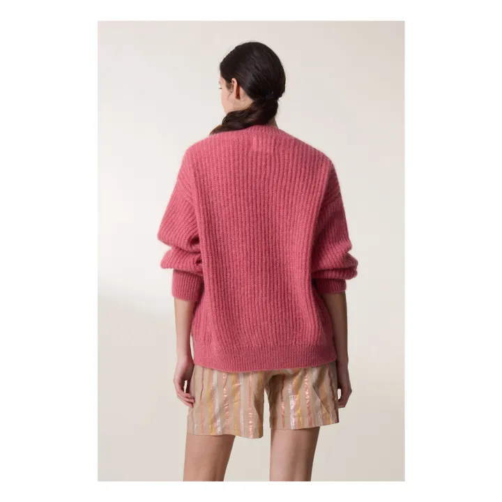 Leon & Harper Cardigan Manou Kid Mohair | Rose