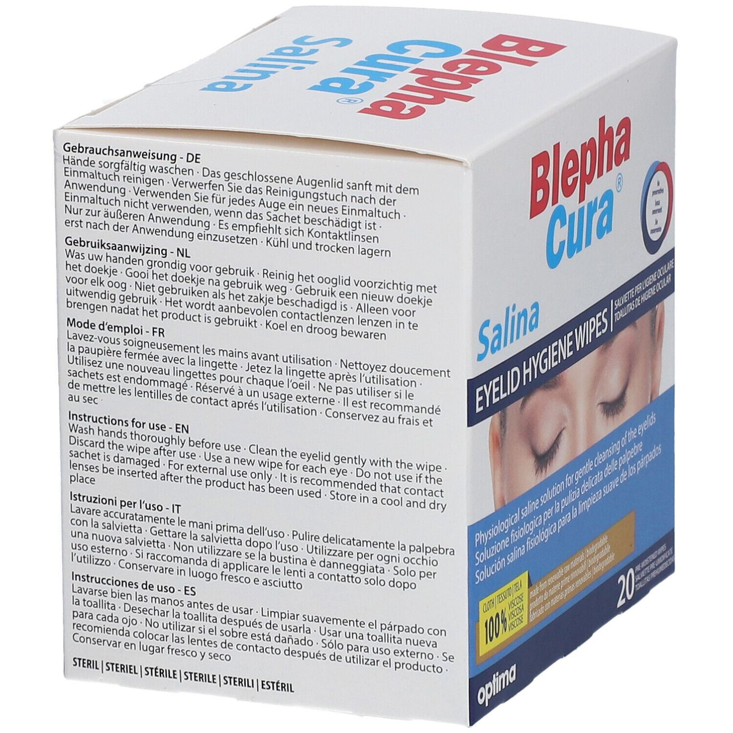 BlephaCura® Salina Lid-Tücher