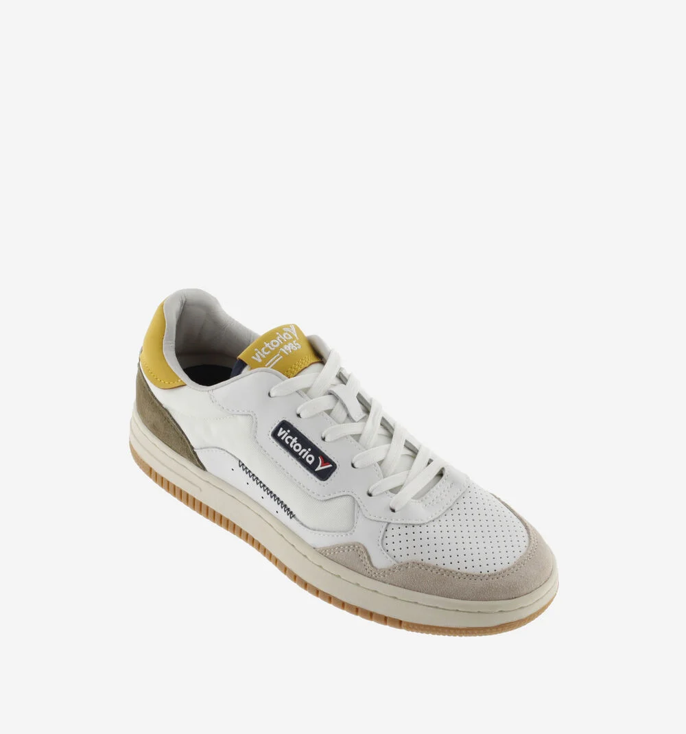 C80 CANVAS Baskets unisexes rétro MOSTAZA