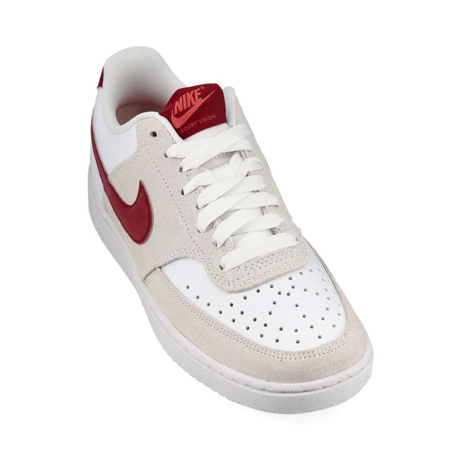 Nike Chaussures Court Vision Low - Blanc/Rouge Femme