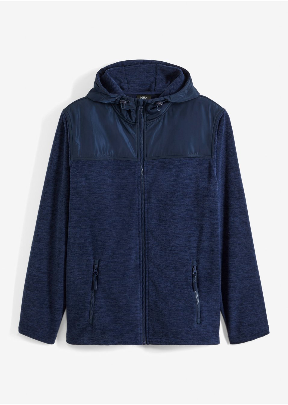 Veste polaire avec empiècement tissé
