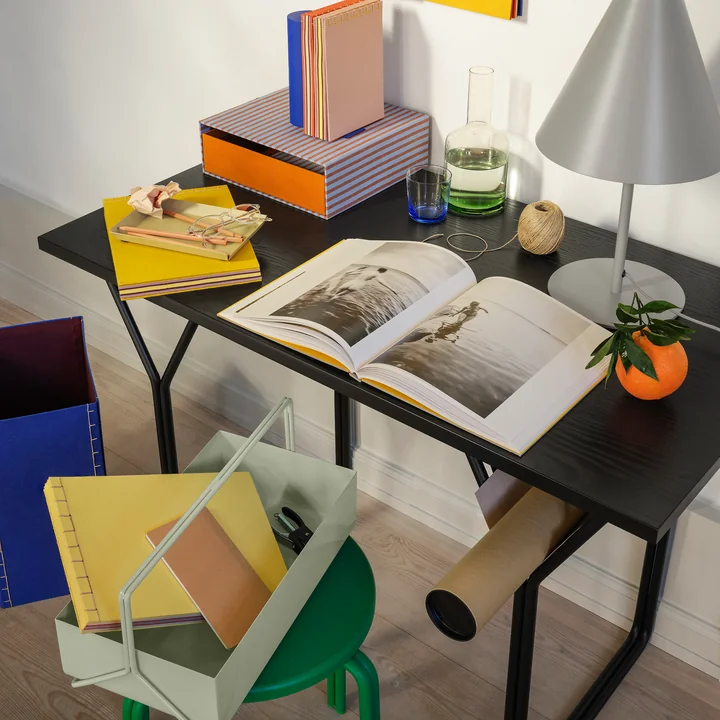 Broste Copenhagen - Iro Papierkorb, 30 x 42 cm, forest green